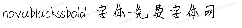 novablackssbold 字体字体转换